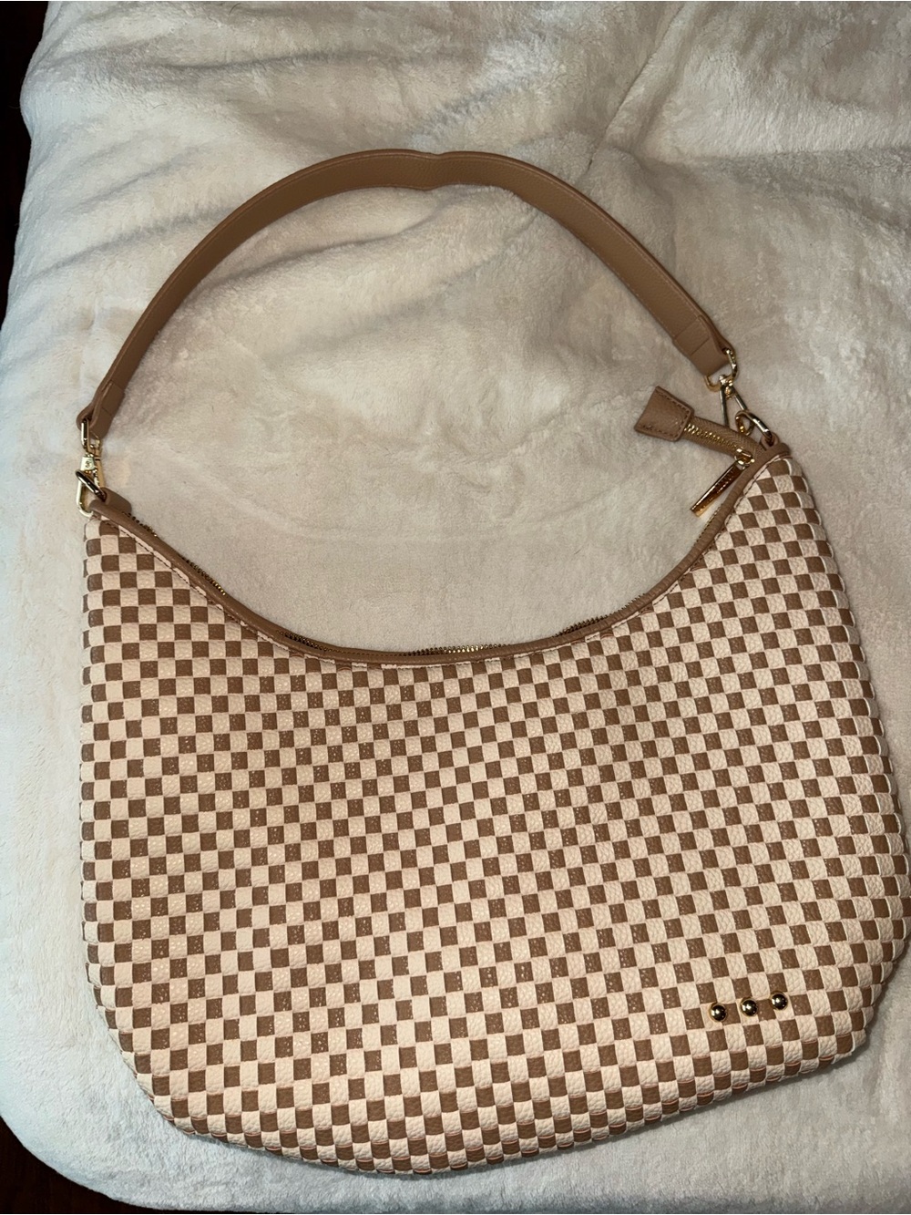 Pretty Simple Sienna slouchy woven shoulder bag